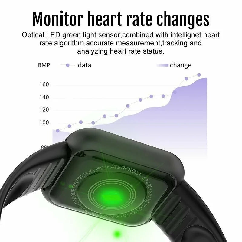 Multifunktionale Smartwatch für Männer und Frauen mit Schlafüberwachung