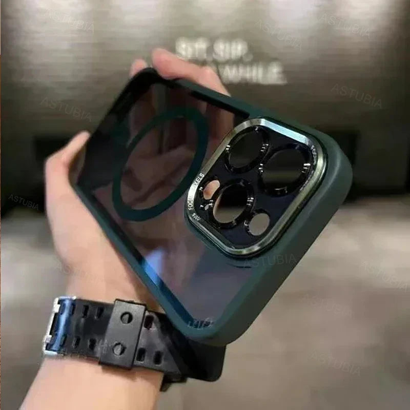 Luxuriöse Magnetische Metall Objektiv Schutz Hülle Für iPhone
