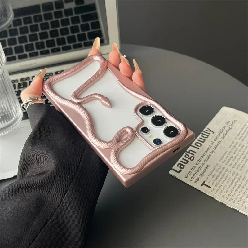 Venom 3D Snake Hollow Case – Luxuriöse Matte Wärmeableitungsabdeckung