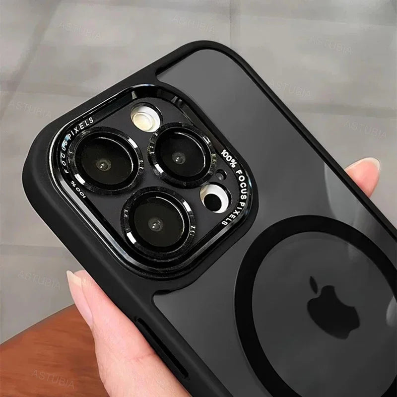 Luxuriöse Magnetische Metall Objektiv Schutz Hülle Für iPhone