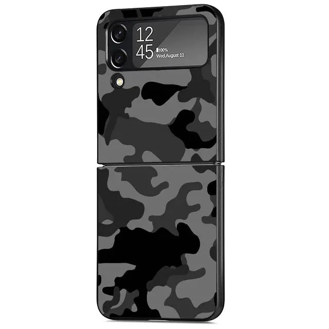 Camouflage Rückabdeckung Samsung Z Flip Stoßsichere Schutzhülle