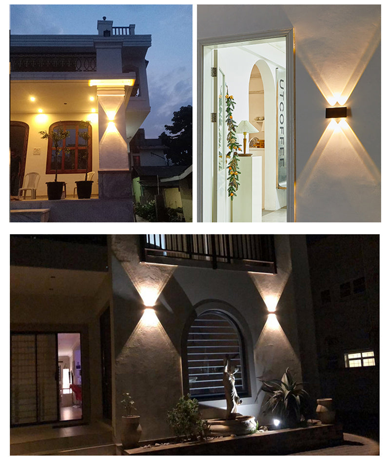 Moderne Elegante Solar-Wandleuchte