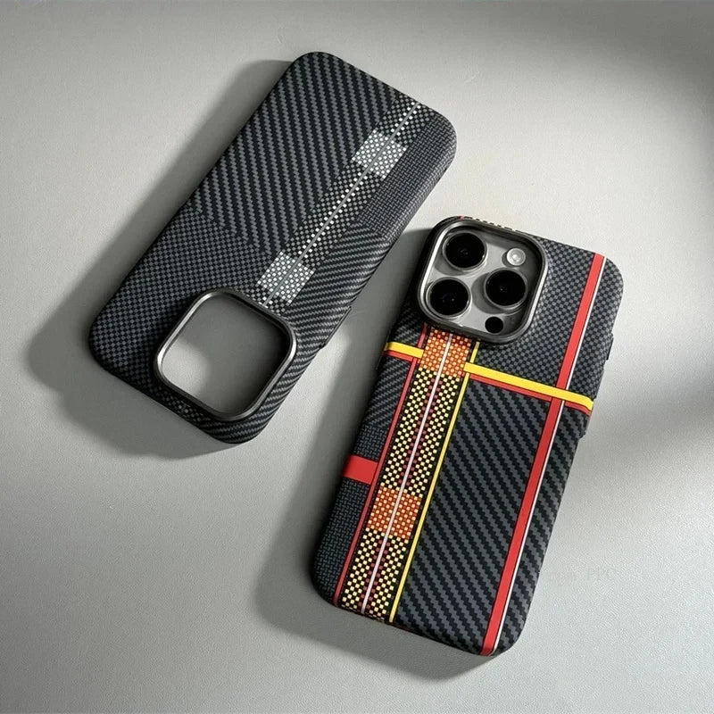 iPhone 16/15/14/13 Kohlefaser MagSafe Hülle