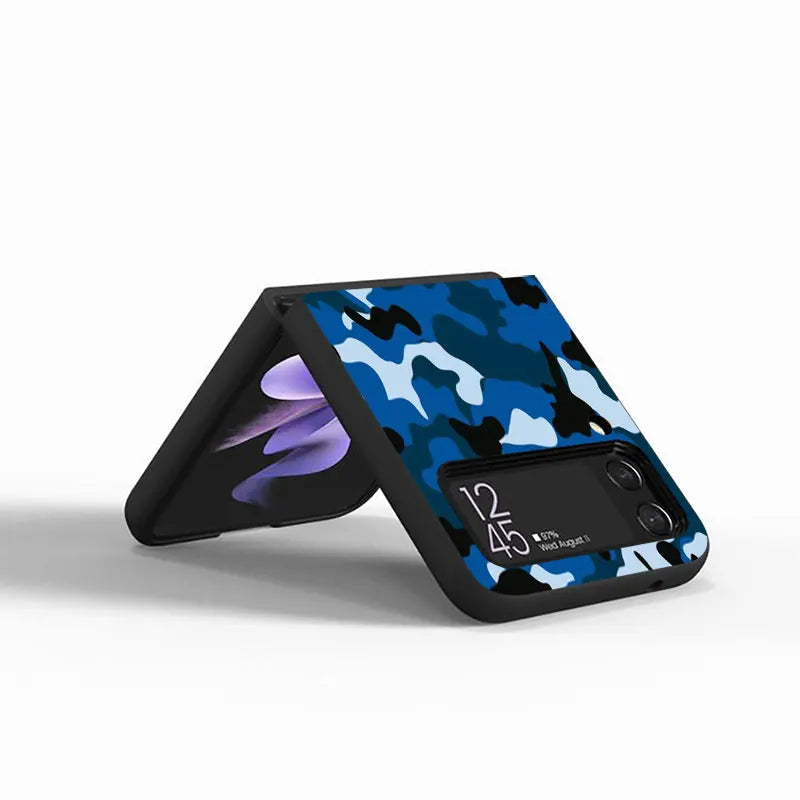 Camouflage Rückabdeckung Samsung Z Flip Stoßsichere Schutzhülle