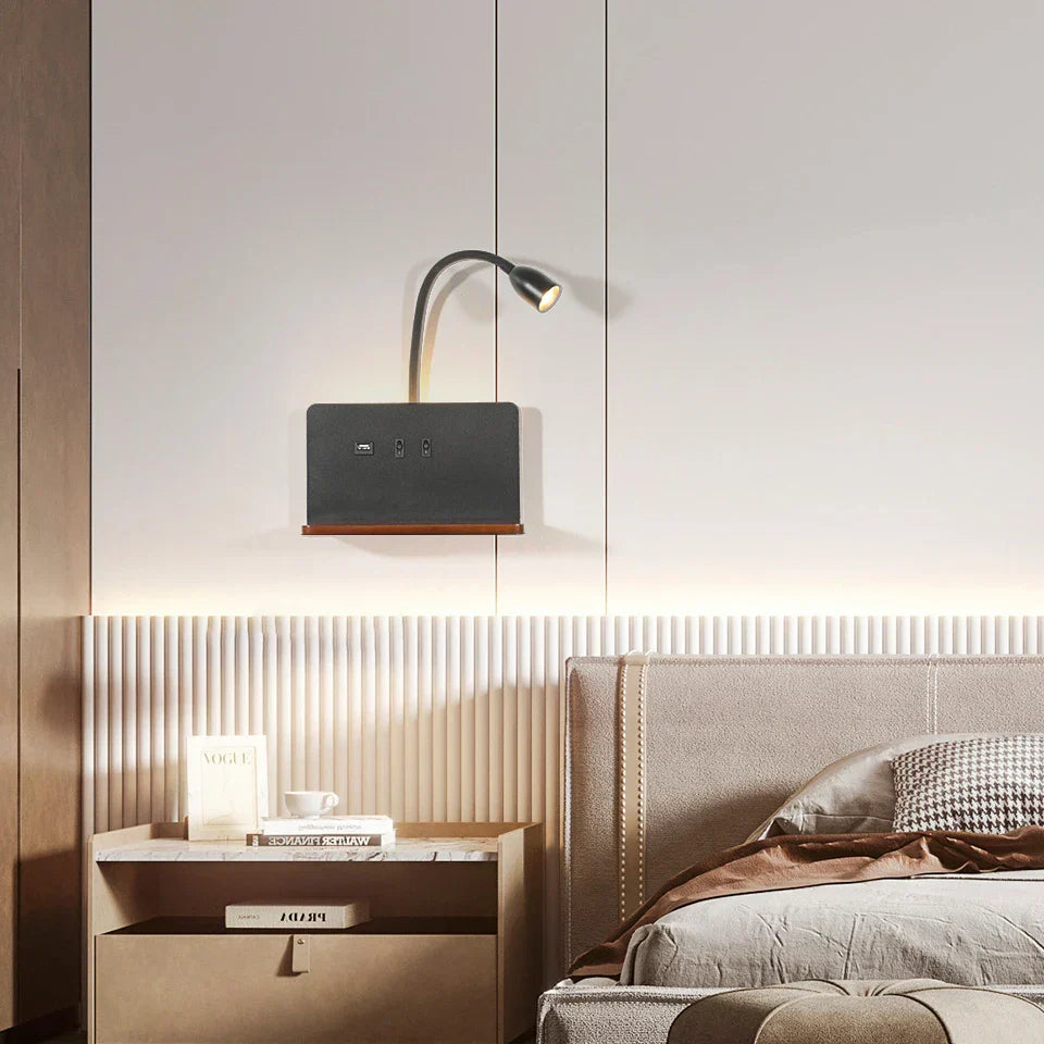 ChargeGlow | LED-Wandleuchte mit USB