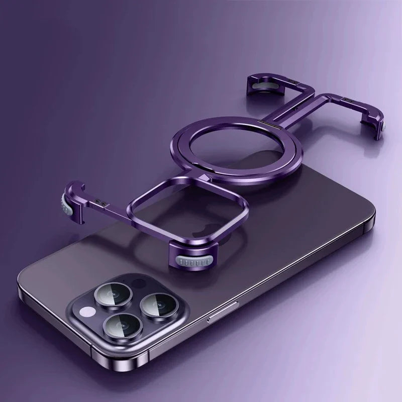Schockfeste Aluminium MagSafe Haltehülle für iPhone