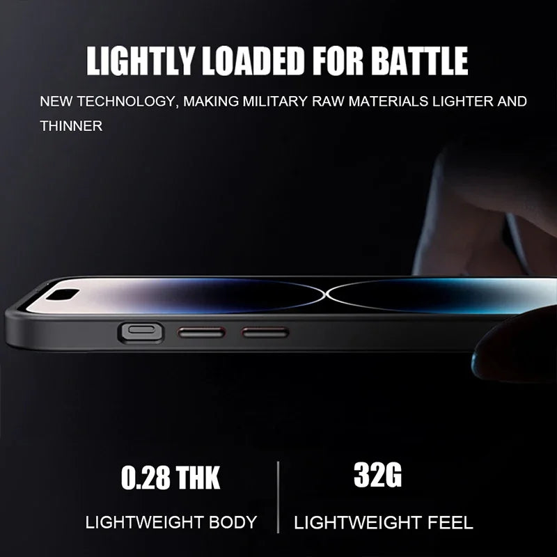 Luxus Matte Armor MagSafe Hülle für iPhone