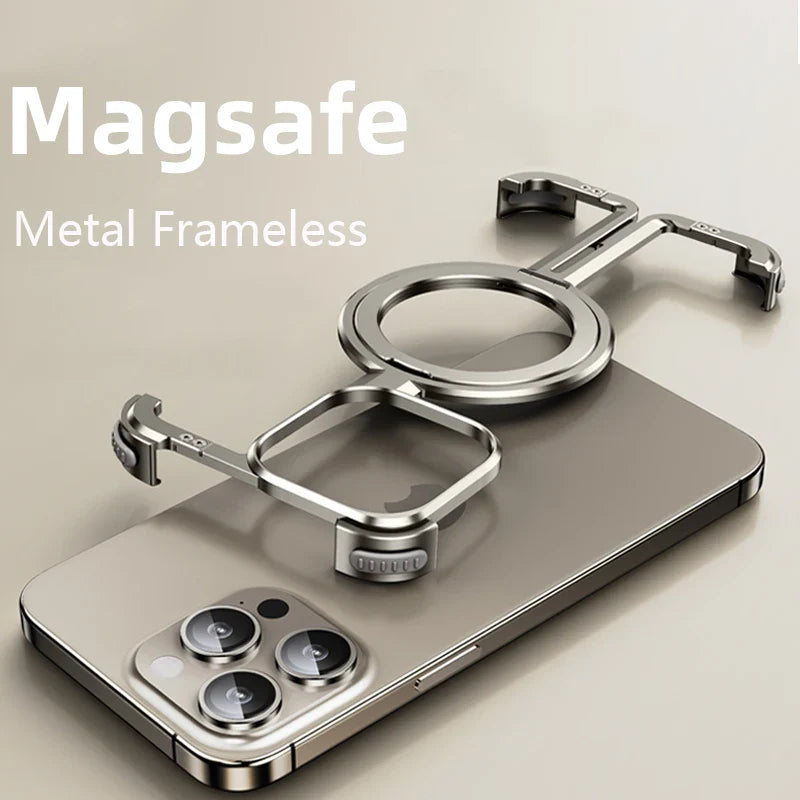 Schockfeste Aluminium MagSafe Haltehülle für iPhone