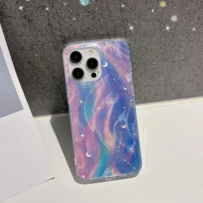 Glitzer Sternenverlauf Handyhülle für iPhone