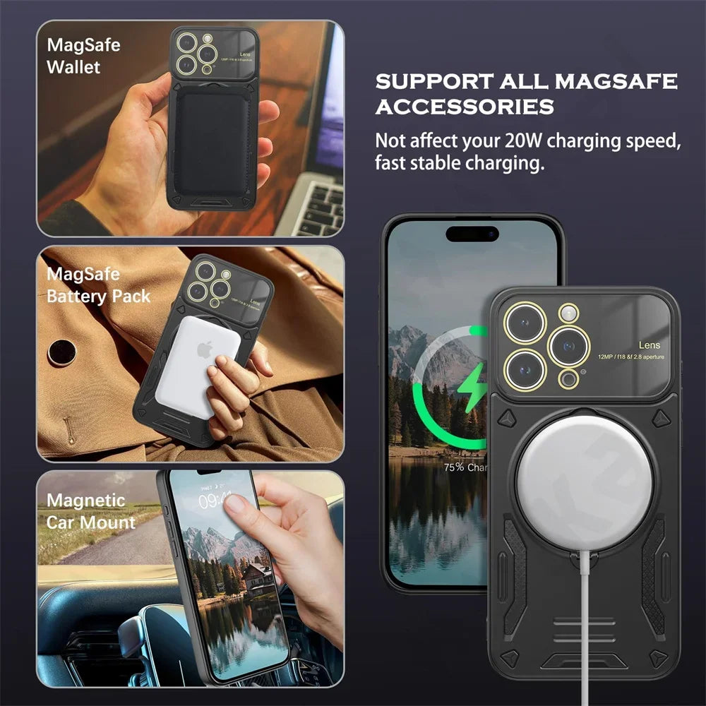 iPhone Magnetischer Stoßfester Ringhalter MagSafe Hülle