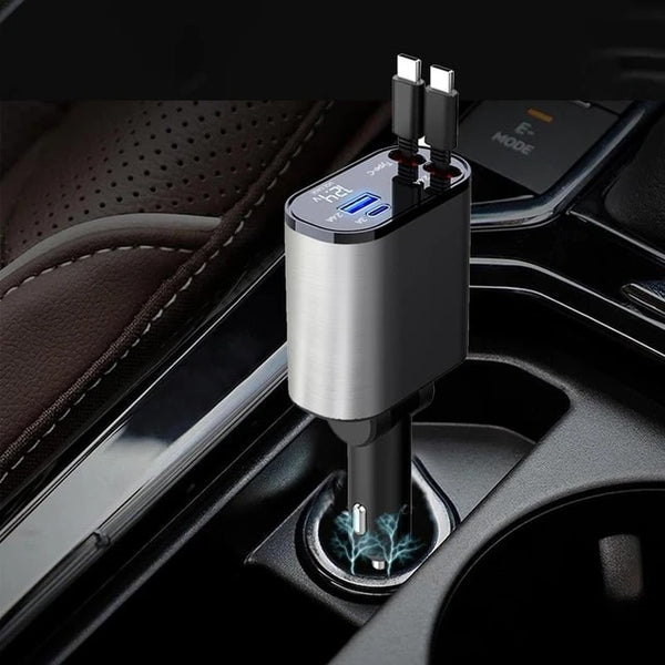 Auto Multifunktionsladegerät: 4-in-1 Teleskop-Ladekabel