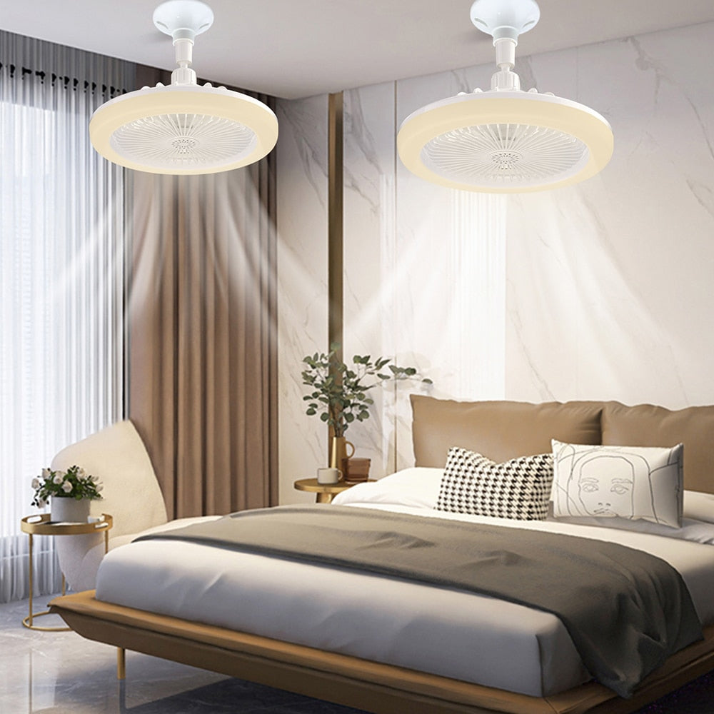 LED-Deckenventilator mit Fernbedienung, 3 Geschwindigkeiten, einstellbares Licht und Timer