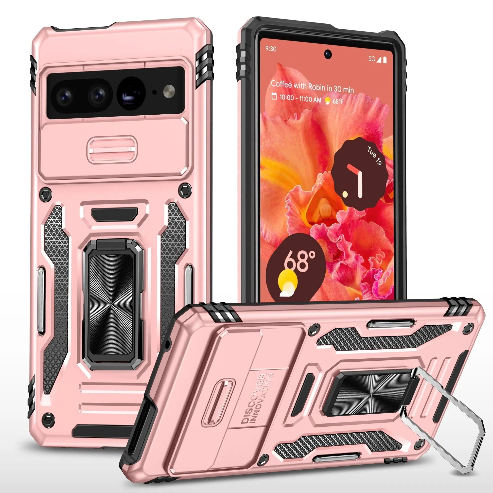 Zelara Kickstand Ring Stoßfeste Hülle für Google Pixel 7 / Google Pixel 7 Pro