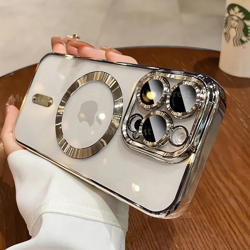 Luxuriöse MagSafe-Hülle für iPhone 16-11 Pro Max