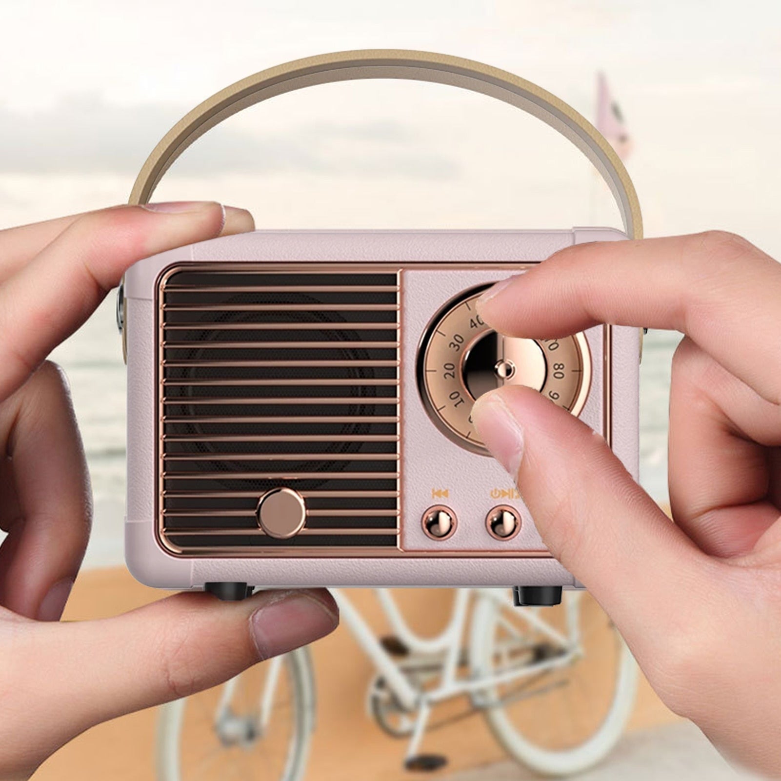 Bluetooth kompakter Retro-Lautsprecher mit Radio