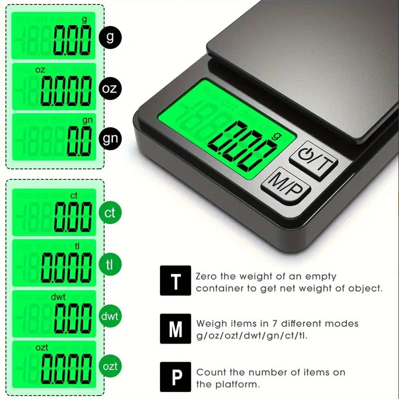 Precision Pro Digitale Waage – Kompakt und präzise für Reisen