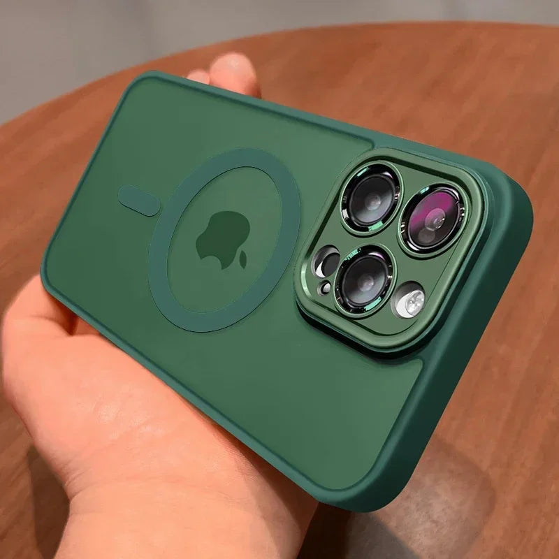 Luxus Matte Armor MagSafe Hülle für iPhone