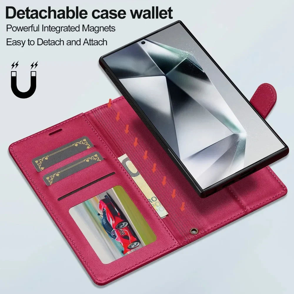 EliteGuard Abnehmbares Wallet Case für Samsung Galaxy