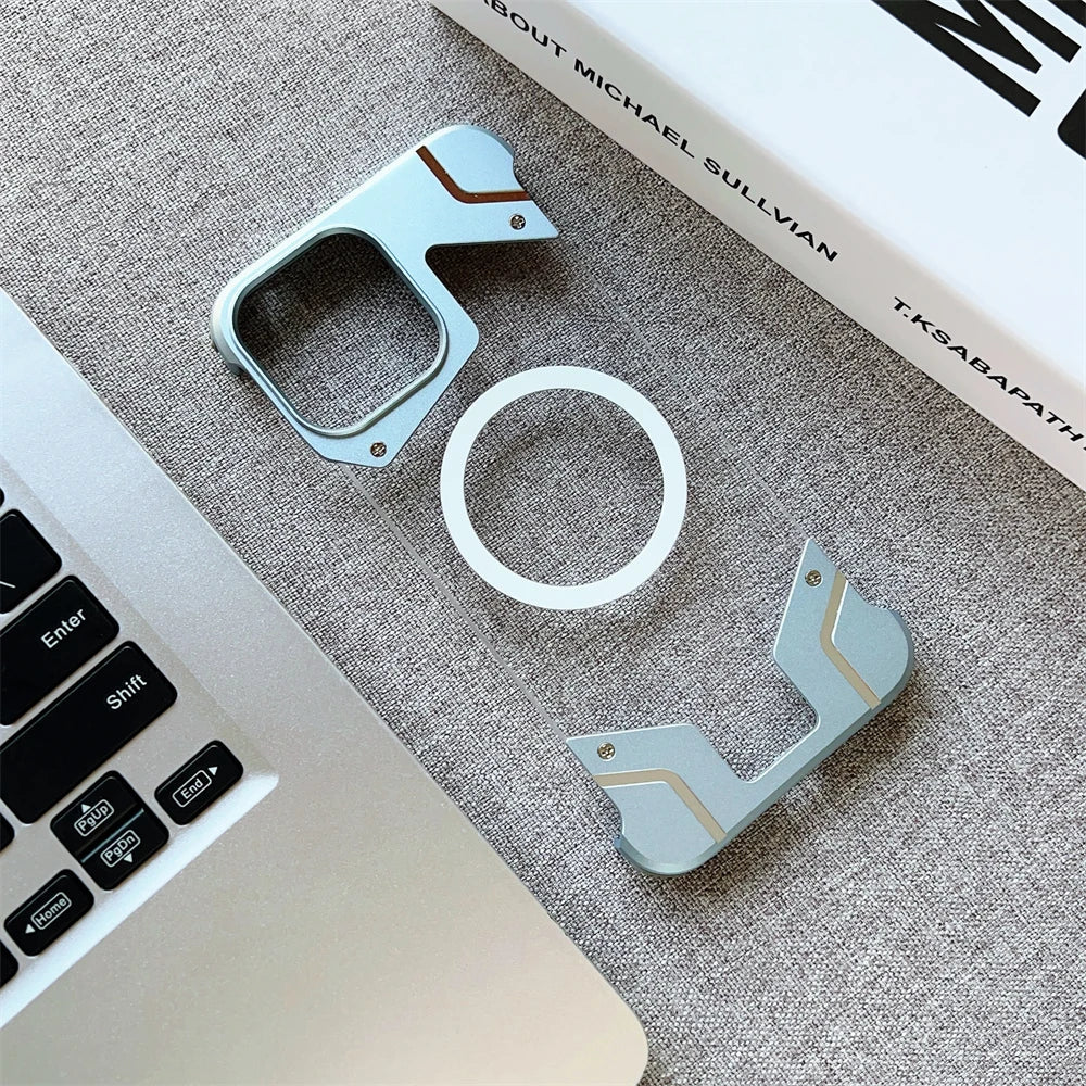 Magnetisches Titan Kein Rahmen iPhone 16 Hülle