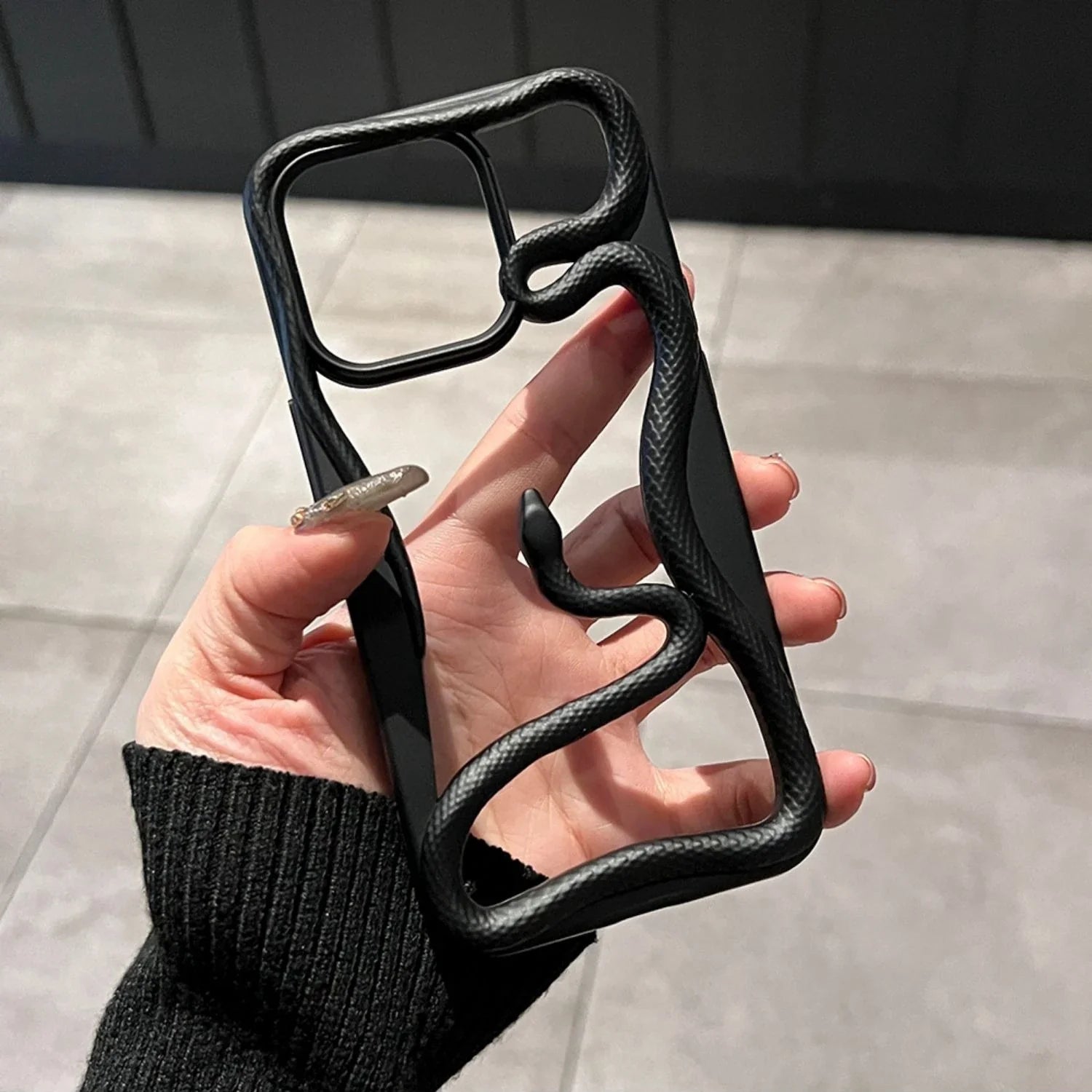Luxus 3D Schlange elektroplattierte Handyhülle