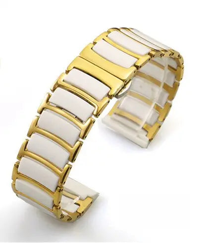 Zelara Custom Smartwatch-Armband aus Keramik und Stahl, 22 mm 20 mm