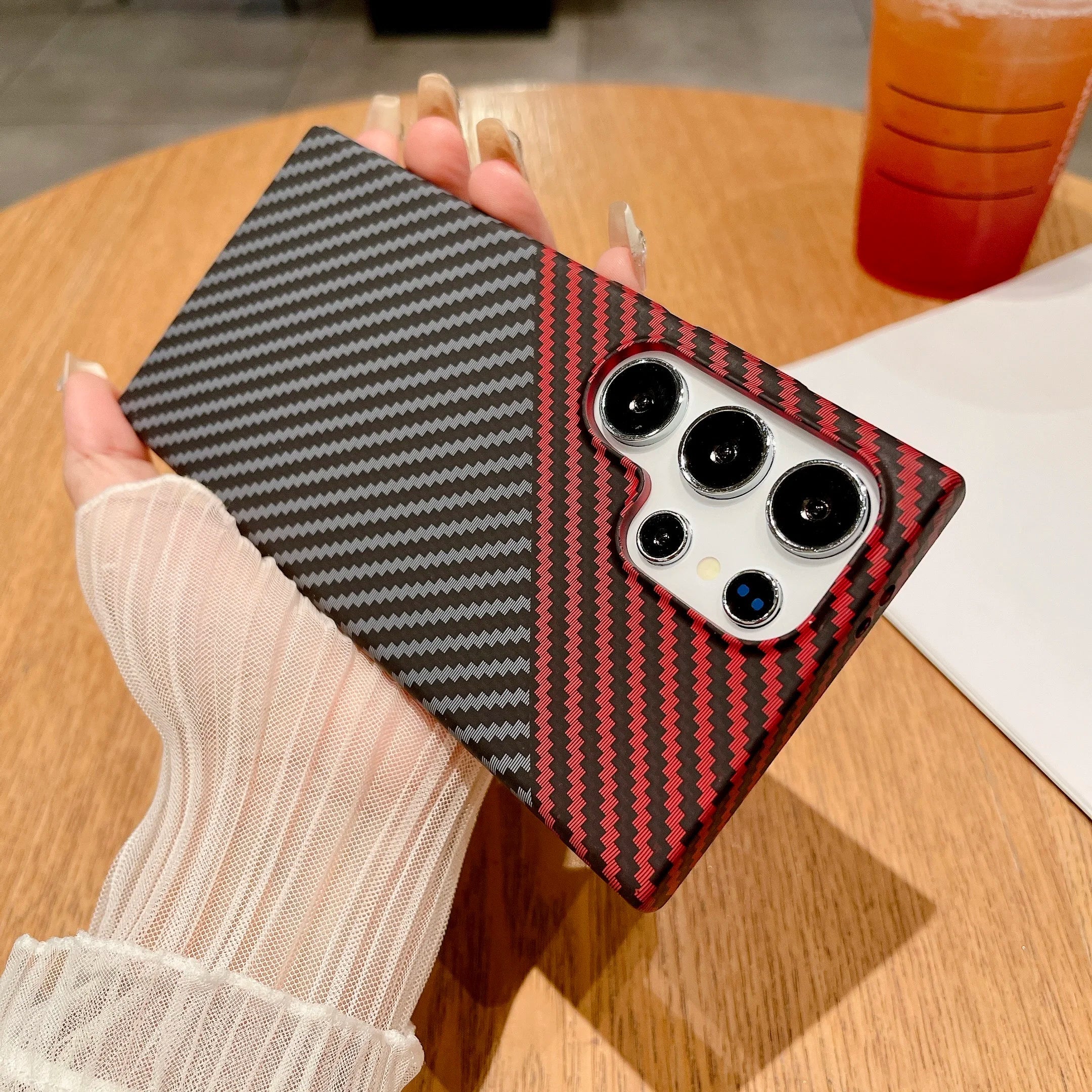 Carbonfaser Samsung Wireless Ladehülle
