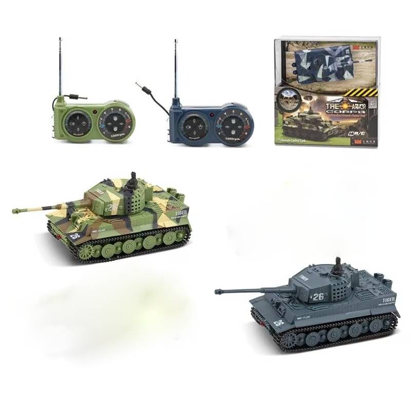 RC Panzer 1:72 mit 360° Turm, Sound & Rückstoß – Realistisches Militärmodell