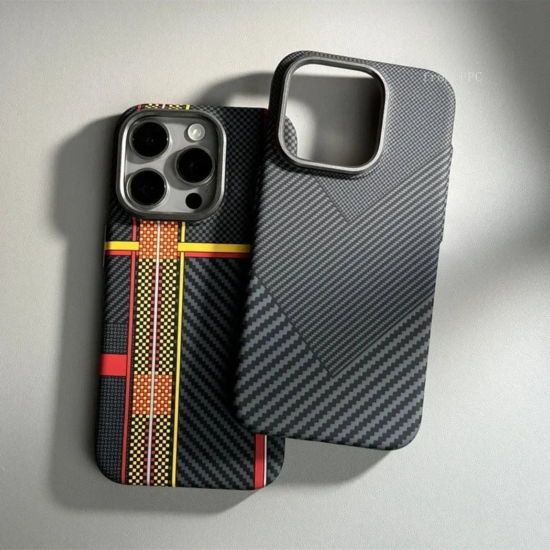 iPhone 16/15/14/13 Kohlefaser MagSafe Hülle