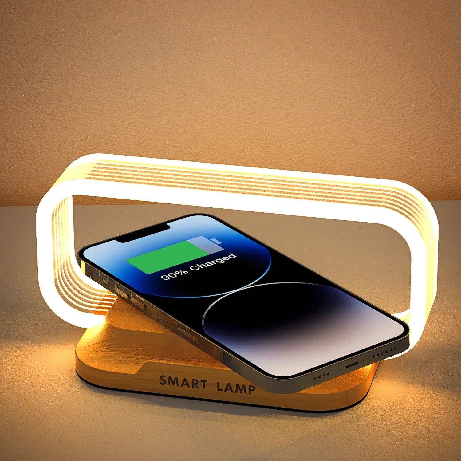 GlowCharge 3-in-1 LED Lampe & Drahtloses Ladegerät