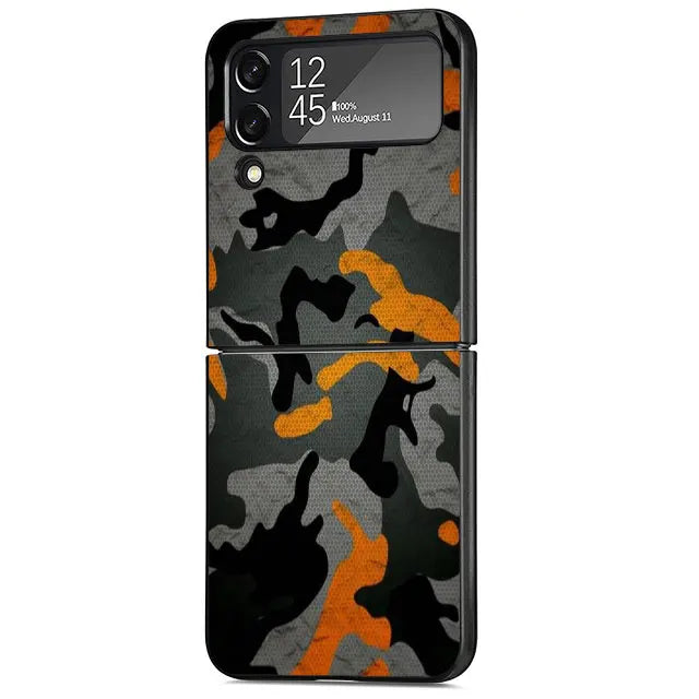 Camouflage Rückabdeckung Samsung Z Flip Stoßsichere Schutzhülle