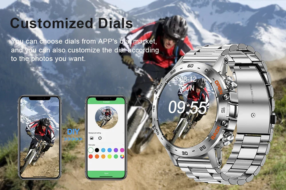 Smartwatch | 1,4" Touchscreen | Bluetooth 5.0 | SpO2 & Herzfrequenzmessung
