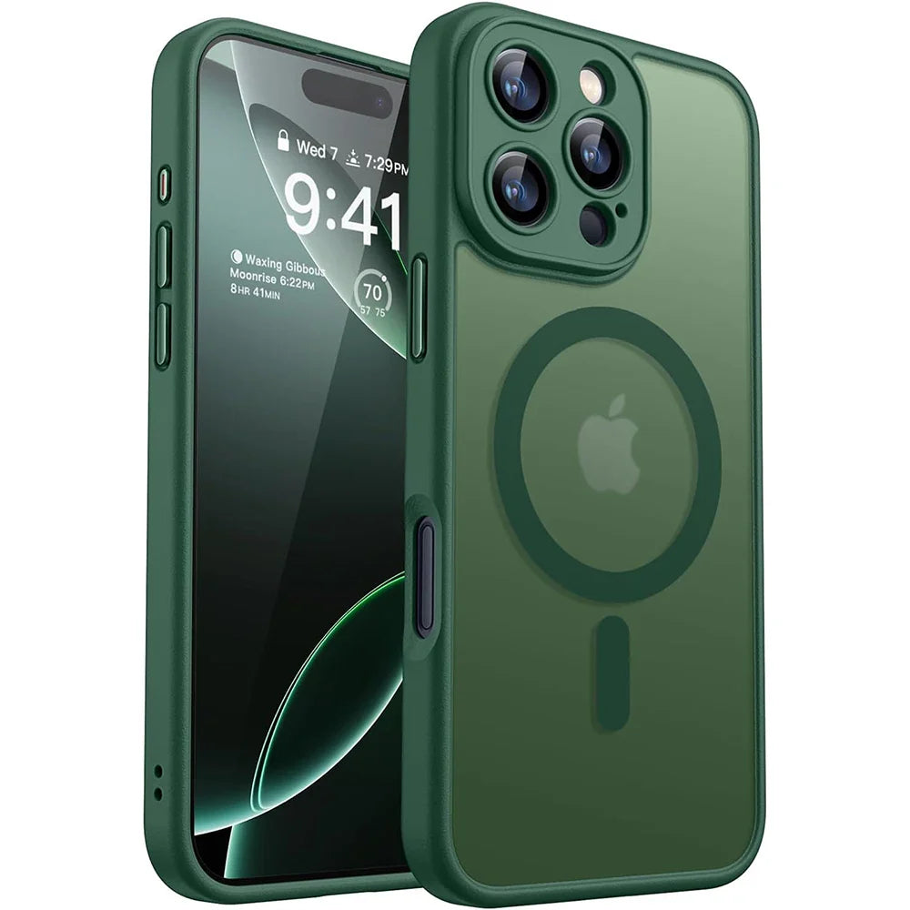 Hybrid Schockfeste iPhone Matte Transparente MagSafe Hülle