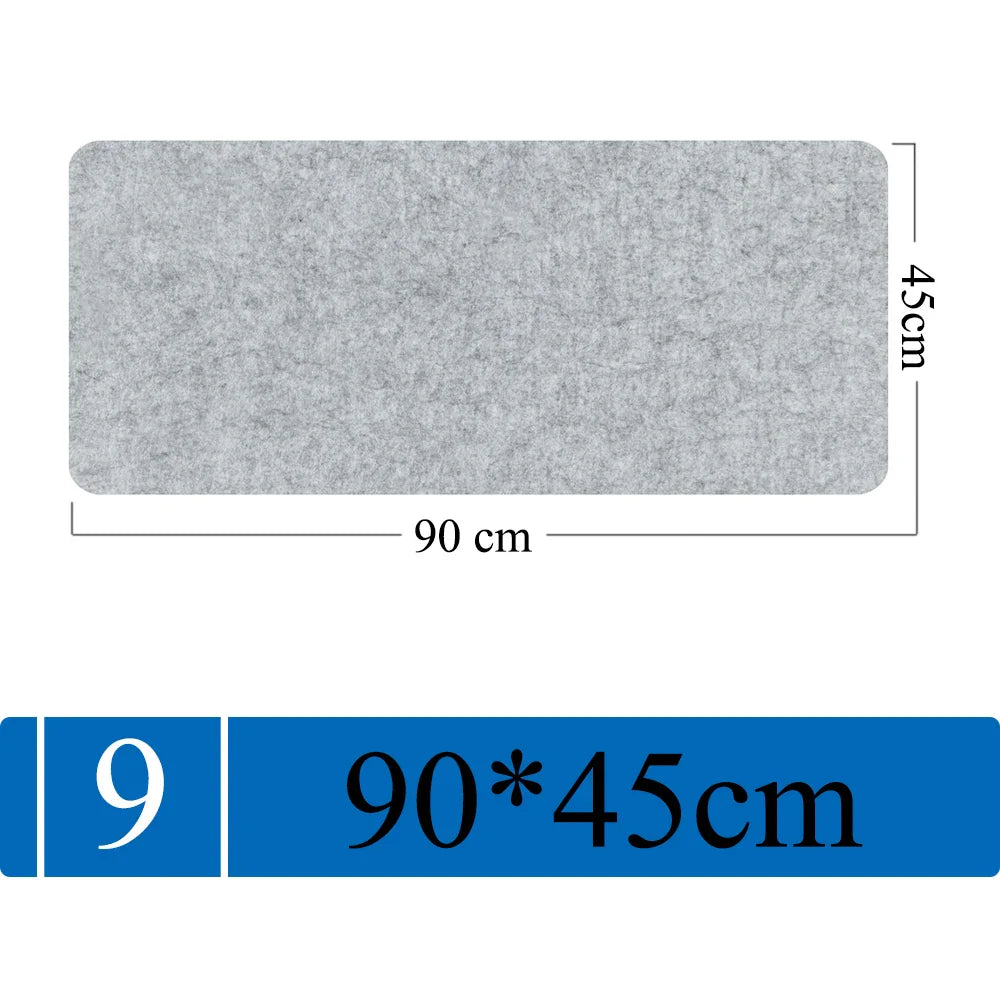 Großes Filz-Mauspad | Rutschfest & Schützend | Warm & Weich | 3mm Dick