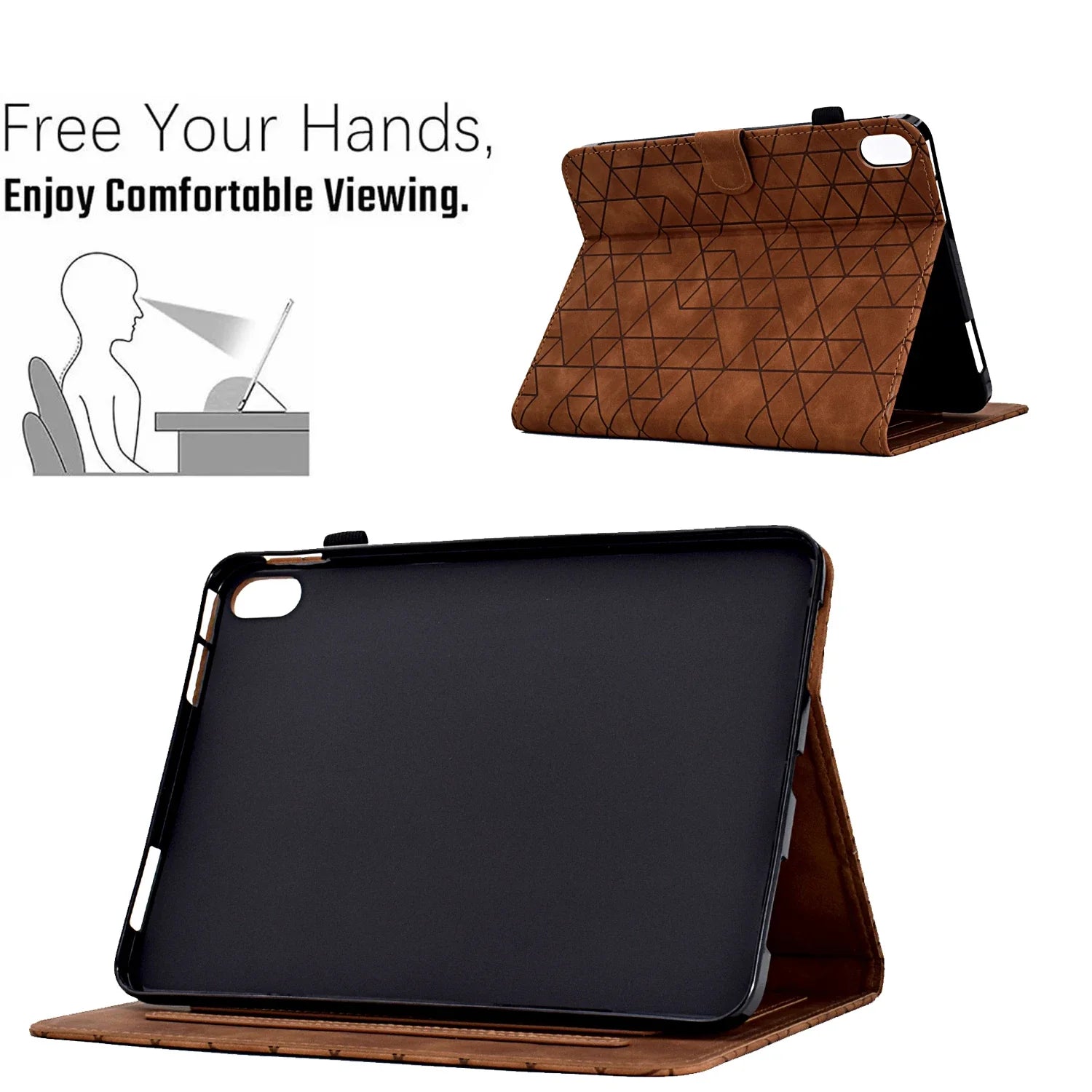 Flip Leder Wallet Case für iPad 10. Generation 2022 10,9, iPad Air 5/4, Pro 11, Mini 6 - Kartensteckplatz, Stoßfest, Sturzsicher Tablet Cover