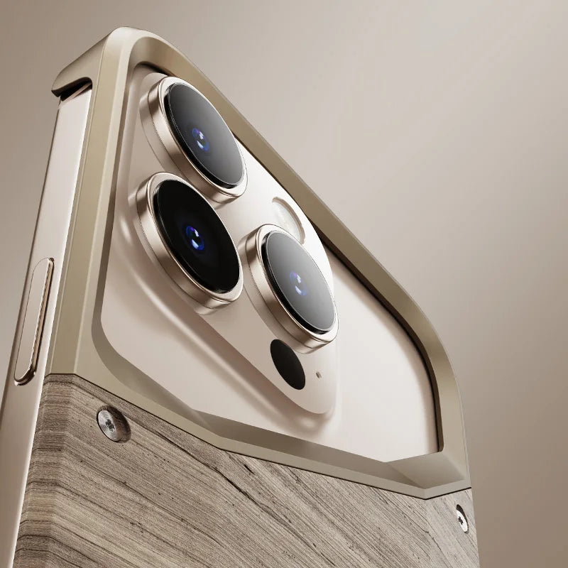 Stoßfeste unregelmäßige Metallrahmen iPhone Hülle