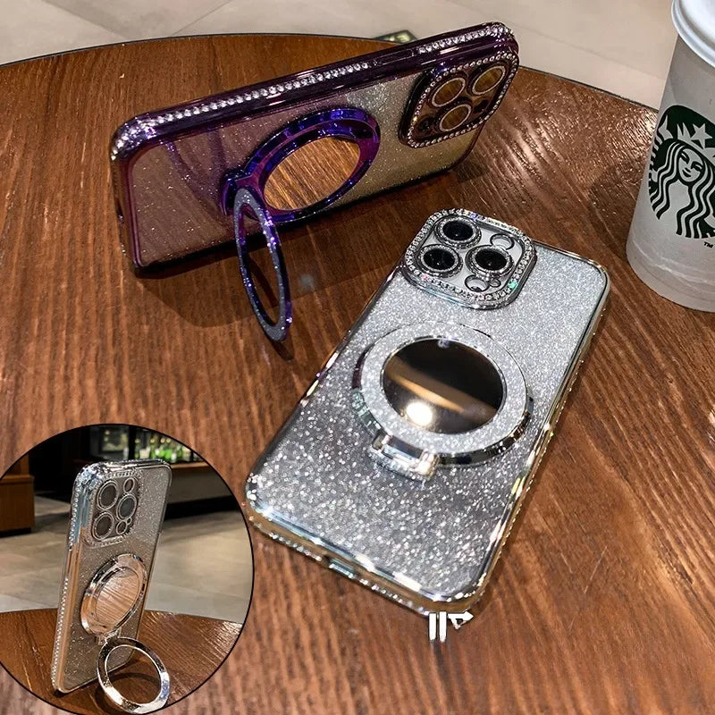 Diamond Glitter iPhone Magsafe Clear Case