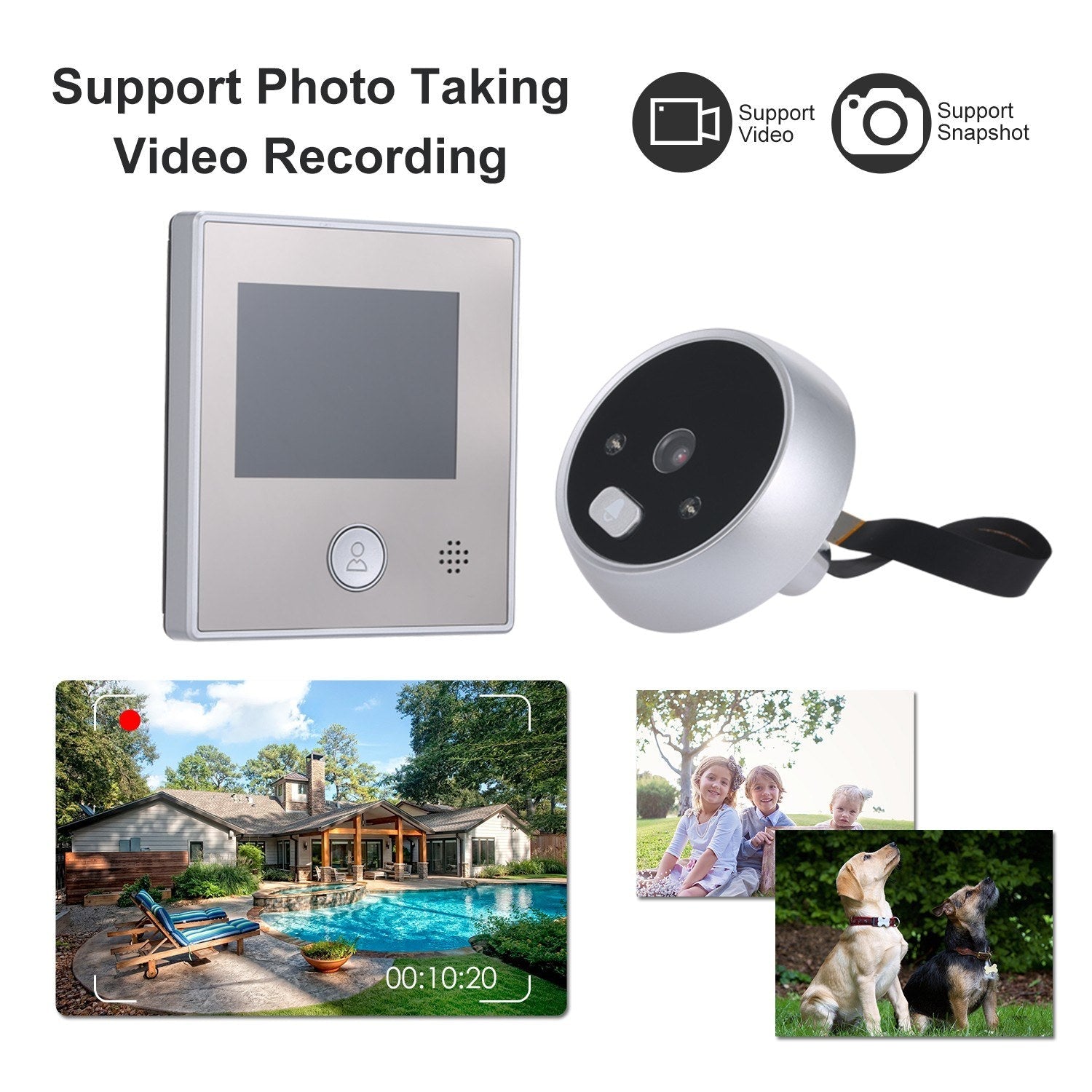 HD 1.3MP Smarte Türspion Kamera