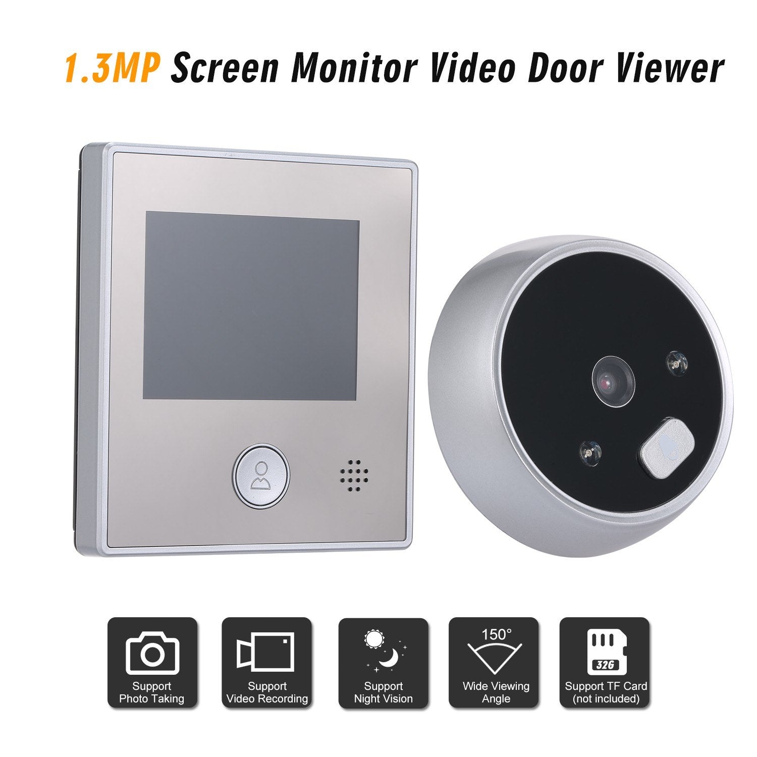 HD 1.3MP Smarte Türspion Kamera