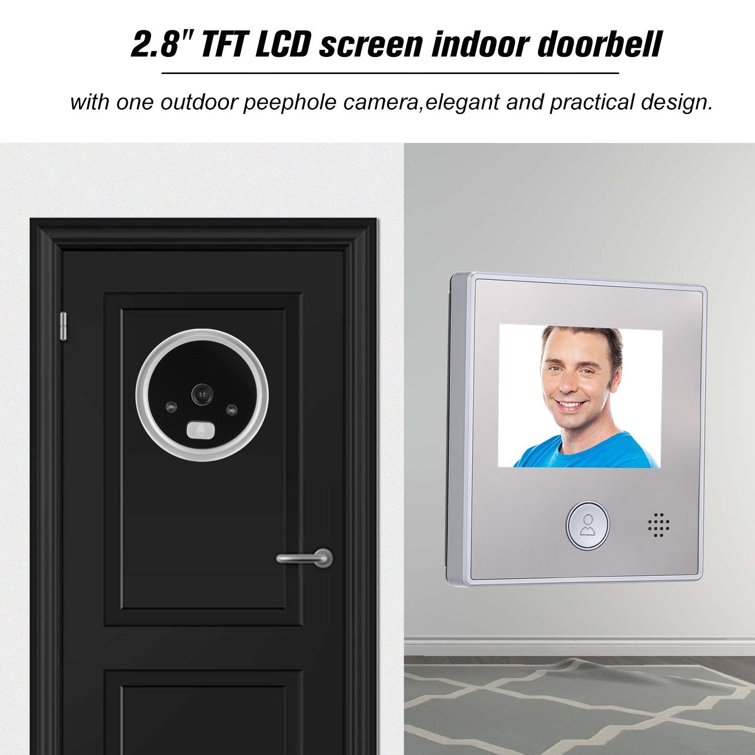 HD 1.3MP Smarte Türspion Kamera