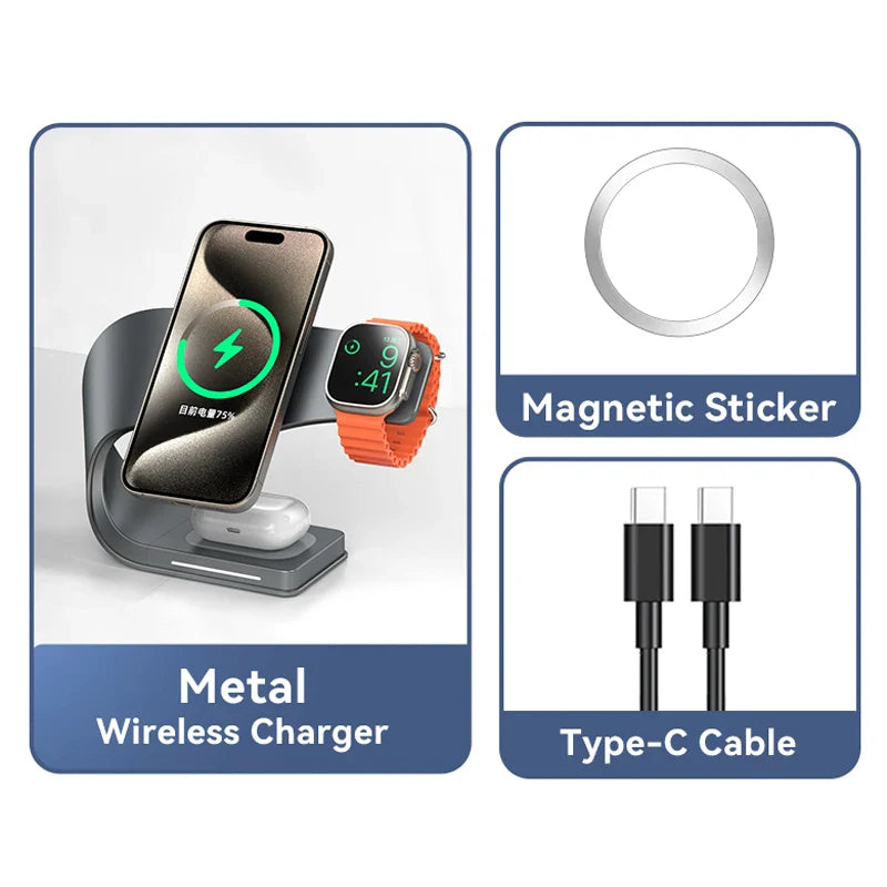 MagCool 4-in-1 Metall Wireless Charger