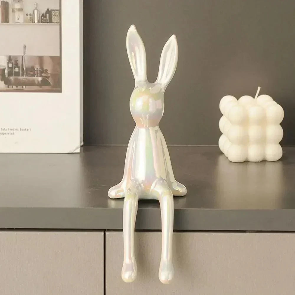 Sitzender Hase Figur für Heimdekoration