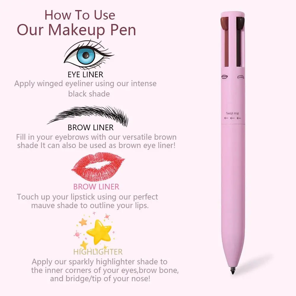 GlamPen️ - Mit diesem 4-in-1-Make-up-Stift siehst du überall und schnell gut aus