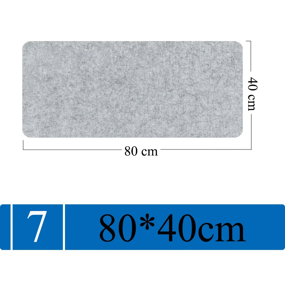 Großes Filz-Mauspad | Rutschfest & Schützend | Warm & Weich | 3mm Dick