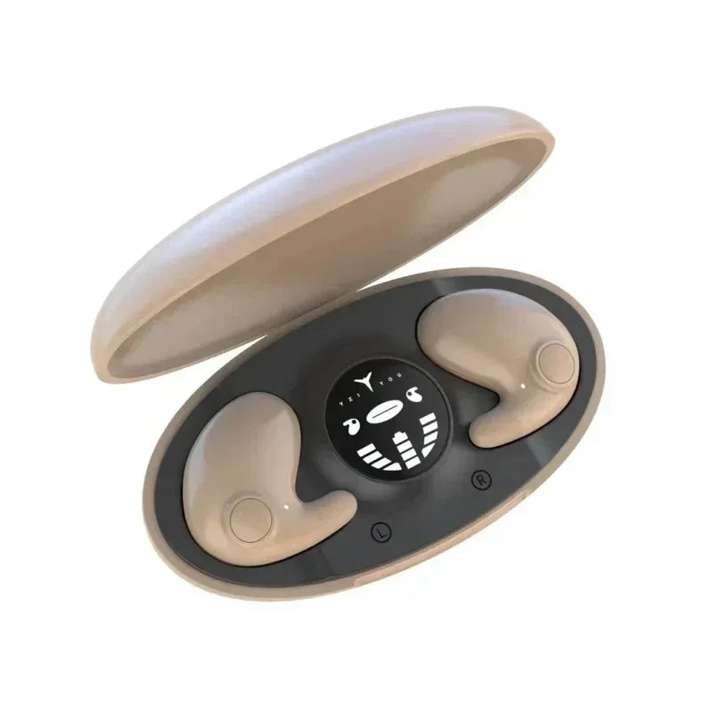 Unsichtbare Schlaf Wireless Ohrhörer TWS Bluetooth 5.3 Kopfhörer IPX5 wasserdichte Sport-Ohrhörer