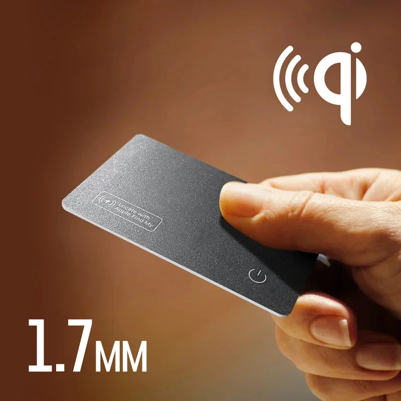 Elegante GPS-Tracking-Karte mit kabellosem Ladegerät