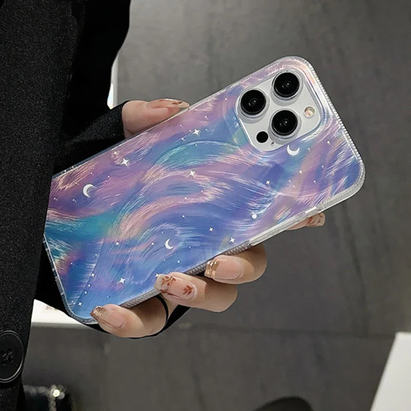 Glitzer Sternenverlauf Handyhülle für iPhone