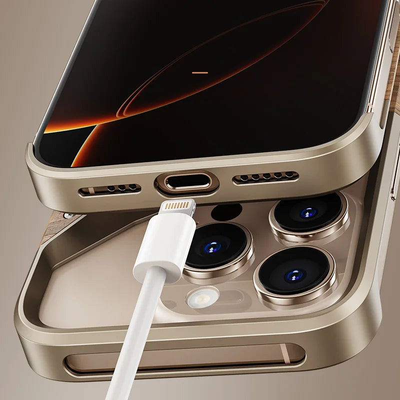 Stoßfeste unregelmäßige Metallrahmen iPhone Hülle