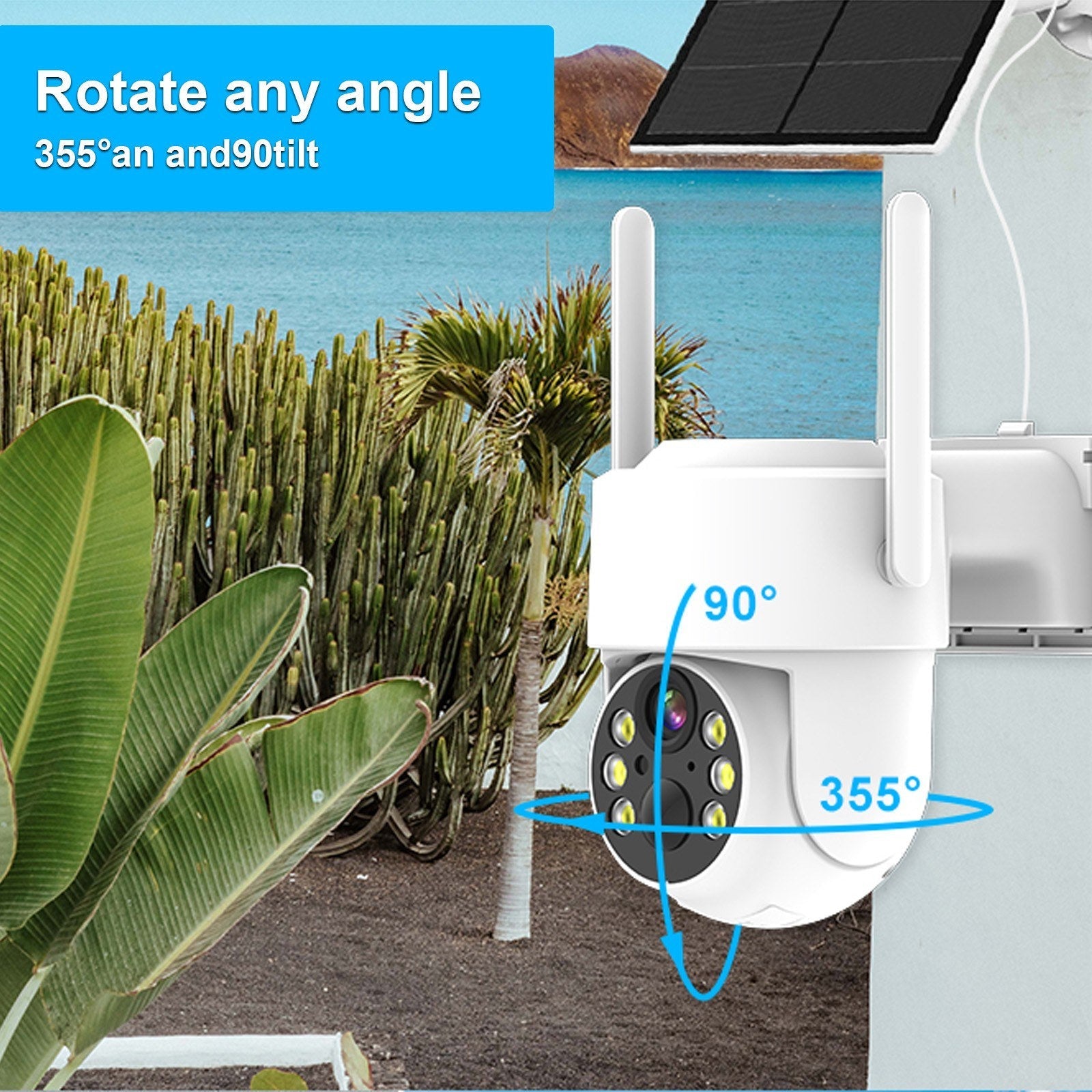 4MP Solar-betriebene WiFi Sicherheitskamera mit niedrigem Energieverbrauch