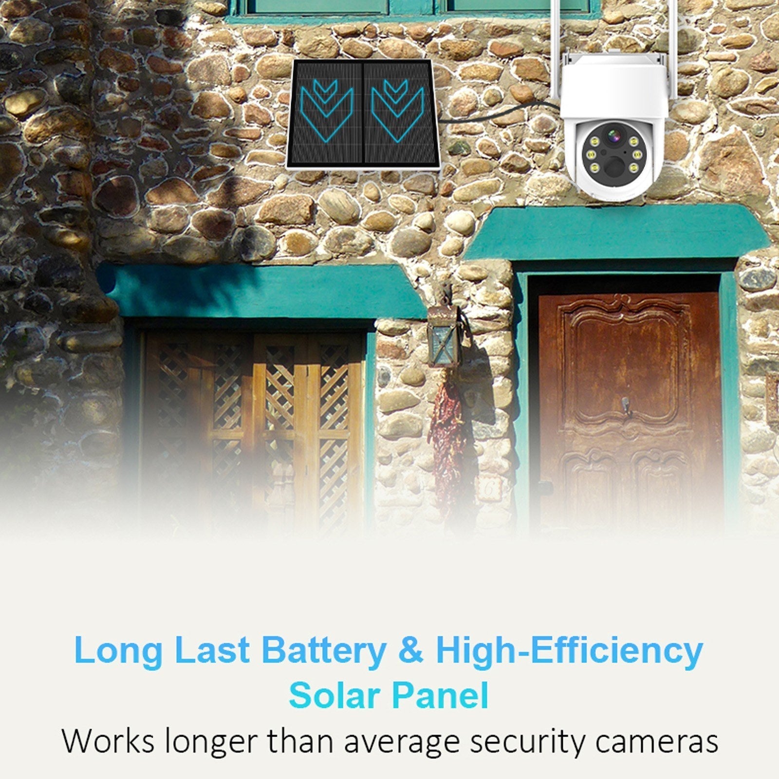 4MP Solar-betriebene WiFi Sicherheitskamera mit niedrigem Energieverbrauch
