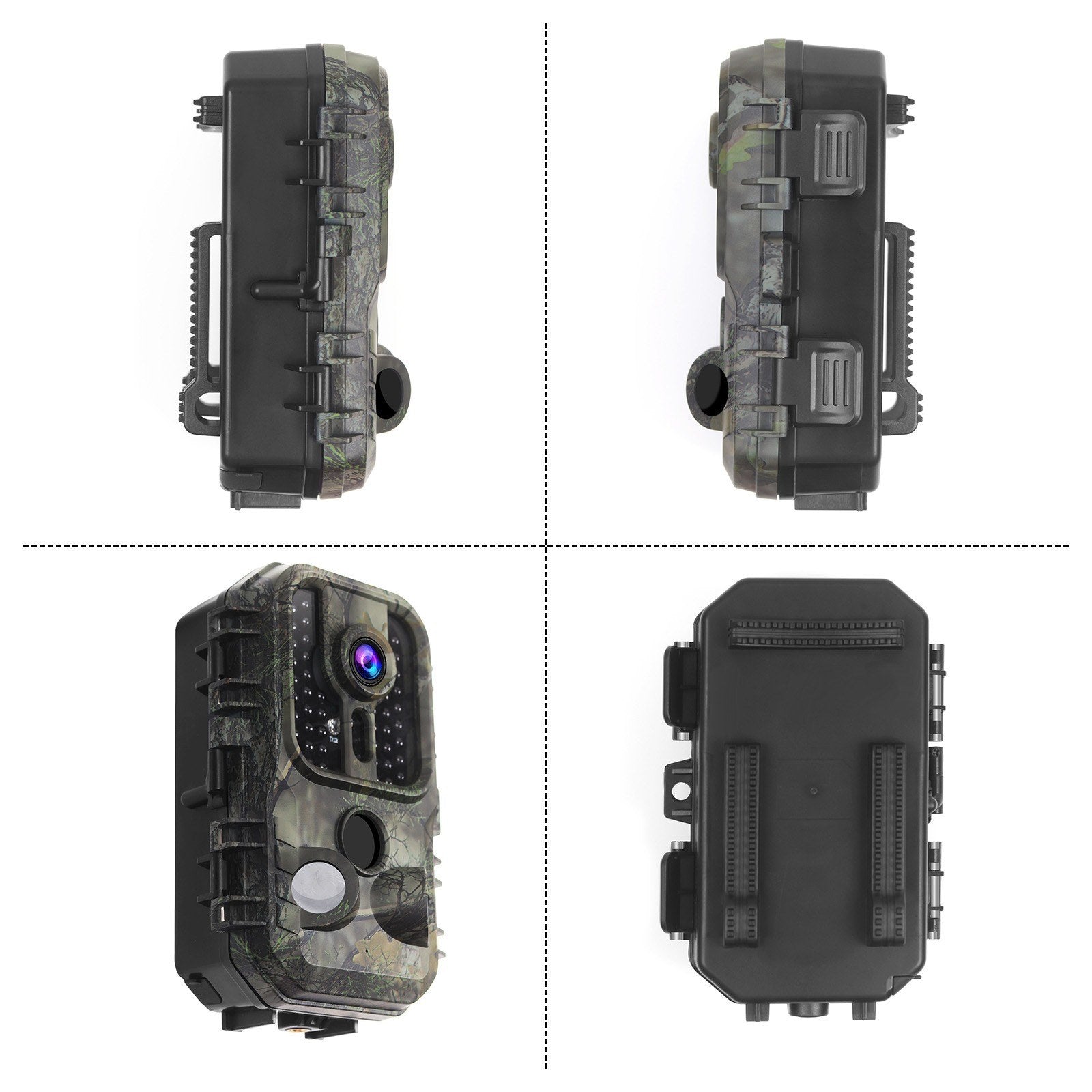 4K 30MP Trail-Kamera mit 2-Zoll-IPS-Bildschirm & 48 Infrarot-LEDs für die Jagd